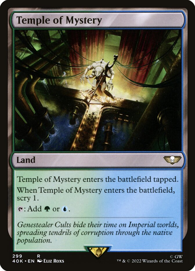 MTG Card Title: Temple of Mystery 40K/299