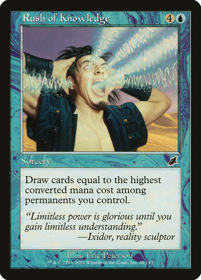 MTG Card Title: Rush of Knowledge SCG/49