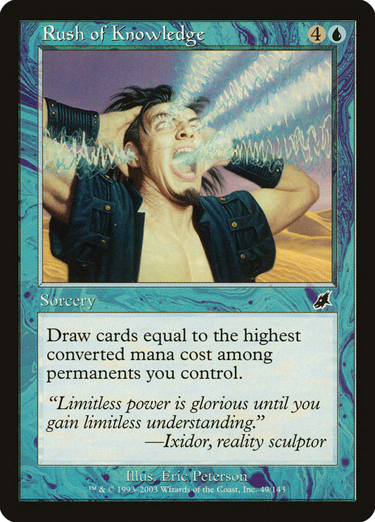 MTG Card Title: Rush of Knowledge SCG/49