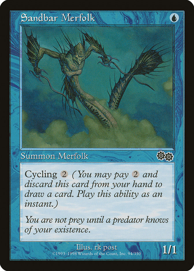 MTG Card Title: Sandbar Merfolk USG/94