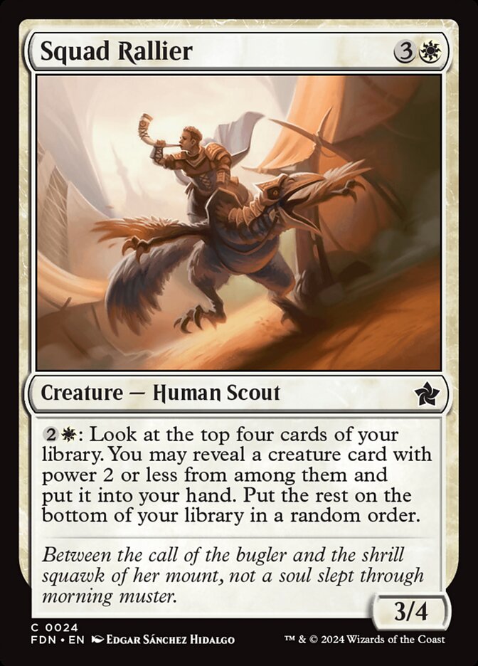 MTG Card Title: Squad Rallier FDN/24