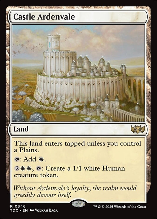MTG Card Title: Castle Ardenvale TDC/346
