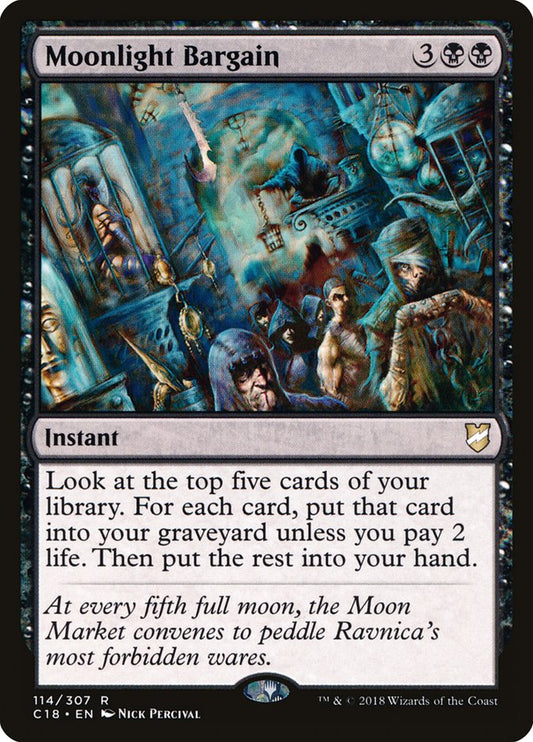 MTG Card Title: Moonlight Bargain C18/114