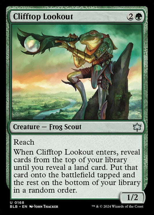 MTG Card Title: Clifftop Lookout BLB/168