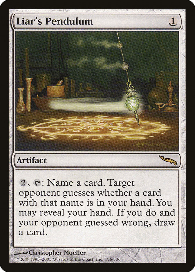 MTG Card Title: Liar's Pendulum MRD/196