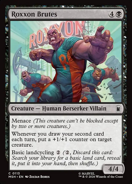 MTG Card Title: Roxxon Brutes MSH/113