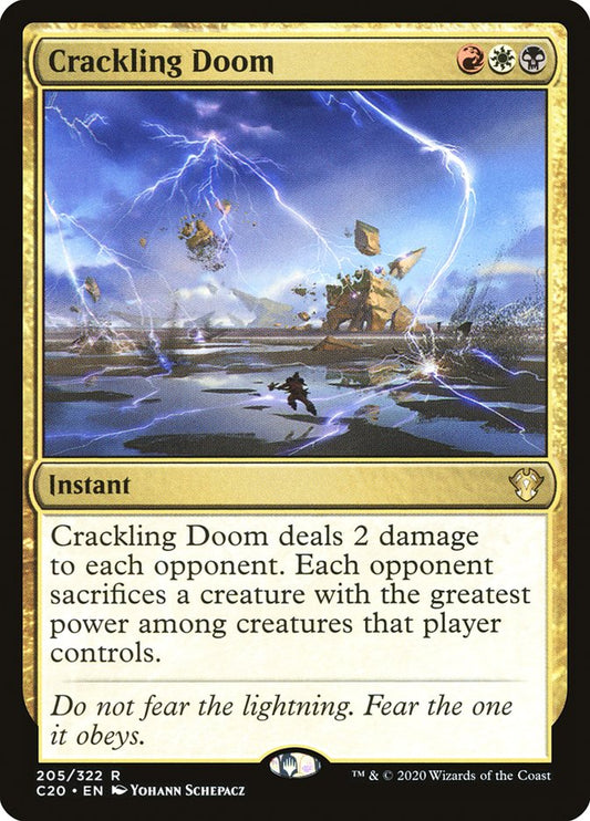 MTG Card Title: Crackling Doom C20/205