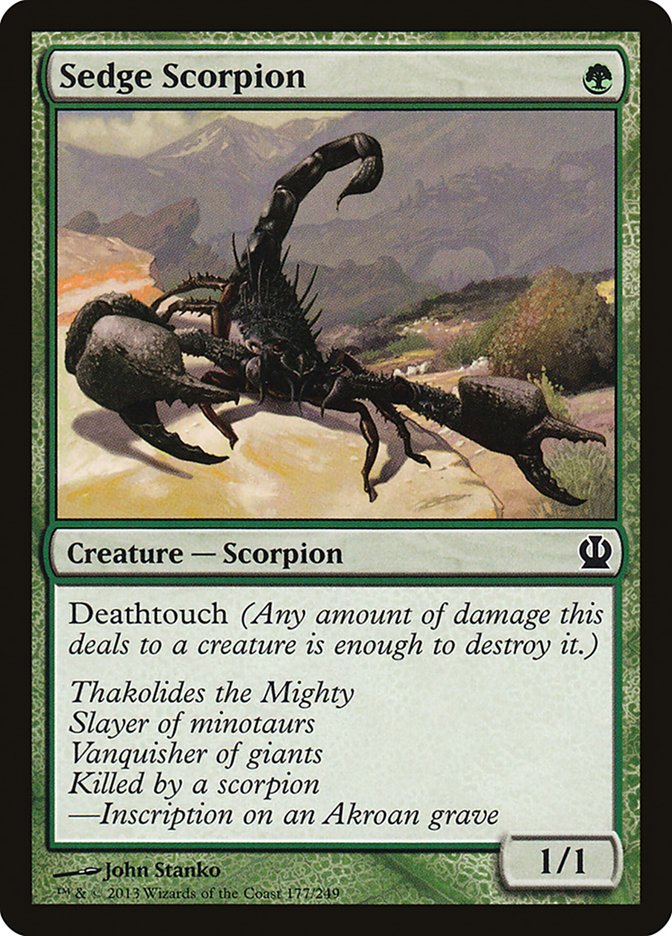 MTG Card Title: Sedge Scorpion THS/177