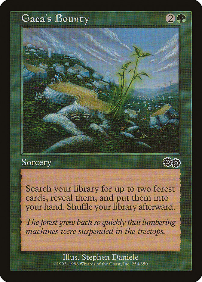 MTG Card Title: Gaea's Bounty USG/254