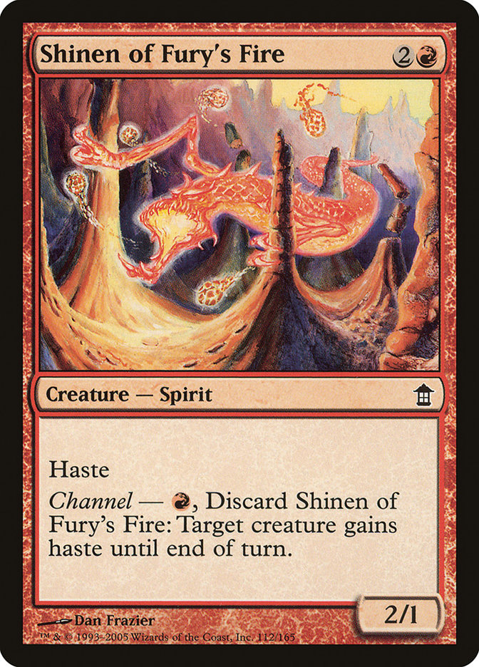 MTG Card Title: Shinen of Fury's Fire SOK/112