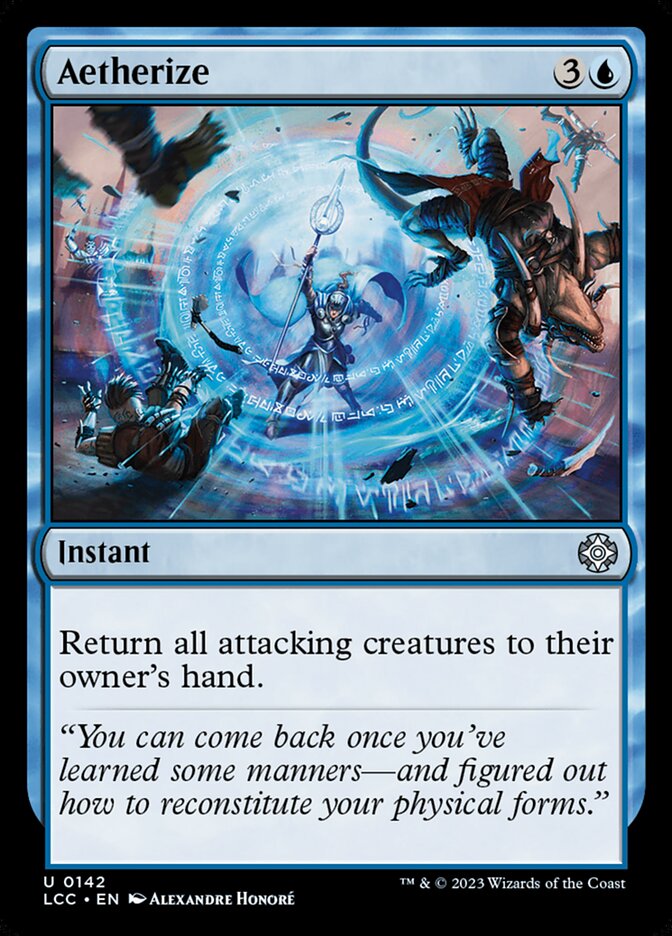 MTG Card Title: Aetherize LCC/142