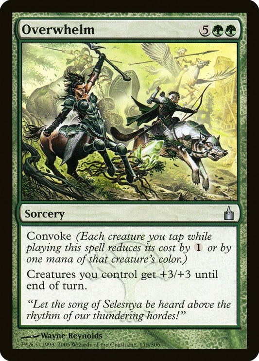 MTG Card Title: Overwhelm RAV/175