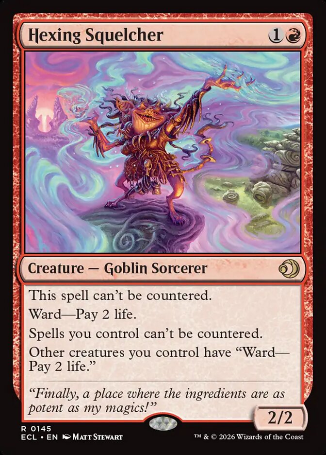 MTG Card Title: Hexing Squelcher ECL/145