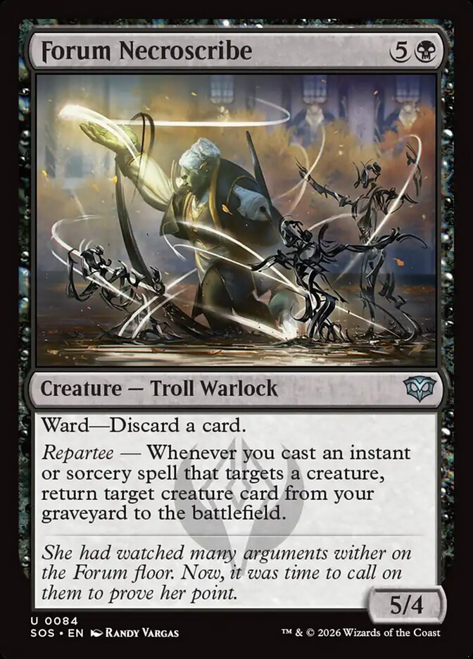 MTG Card Title: Forum Necroscribe SOS/84