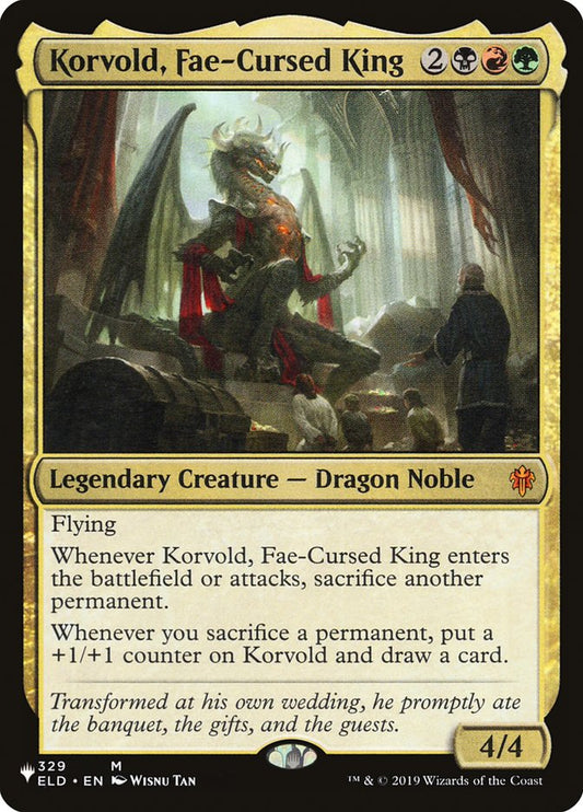 MTG Card Title: Korvold, Fae-Cursed King PLST/ELD-329