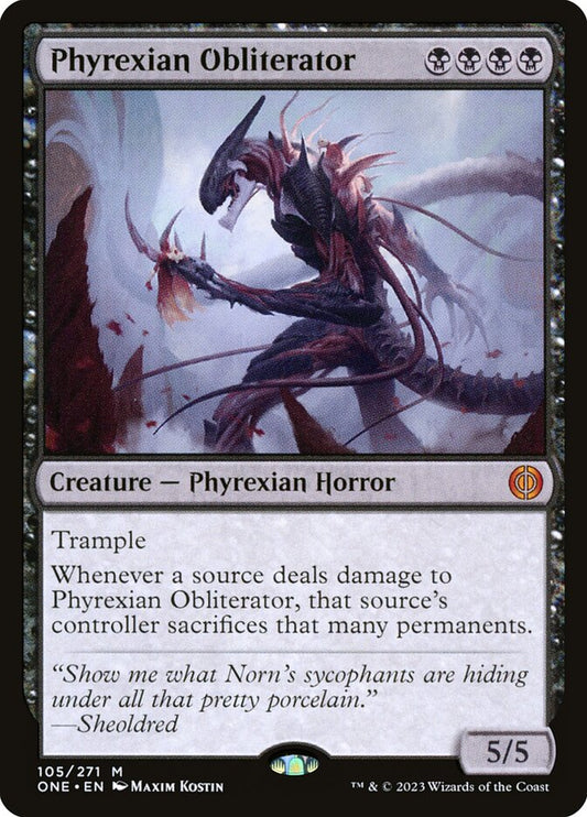 MTG Card Title: Phyrexian Obliterator ONE/105
