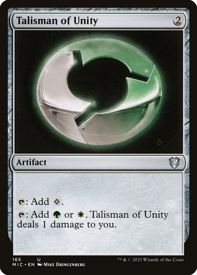MTG Card Title: Talisman of Unity MIC/165