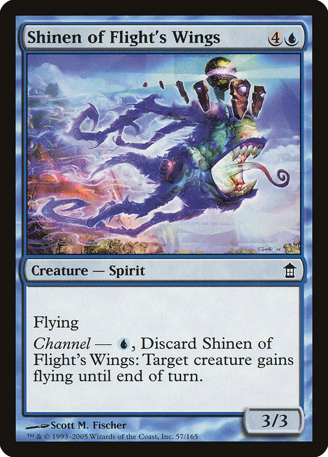 MTG Card Title: Shinen of Flight's Wings SOK/57