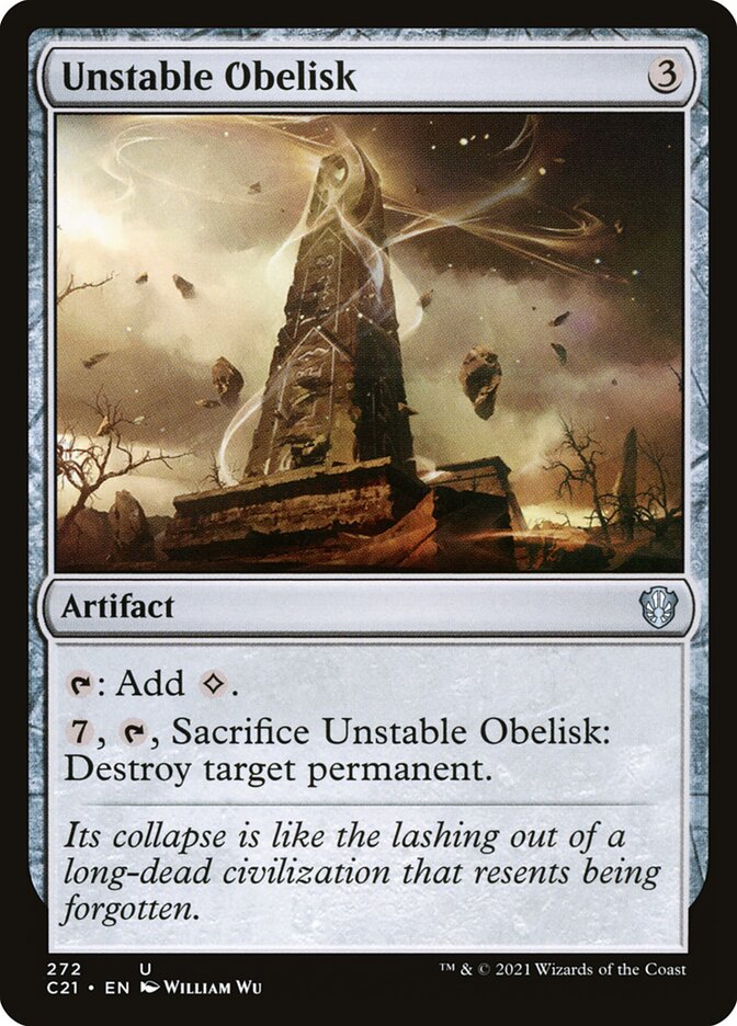 MTG Card Title: Unstable Obelisk C21/272