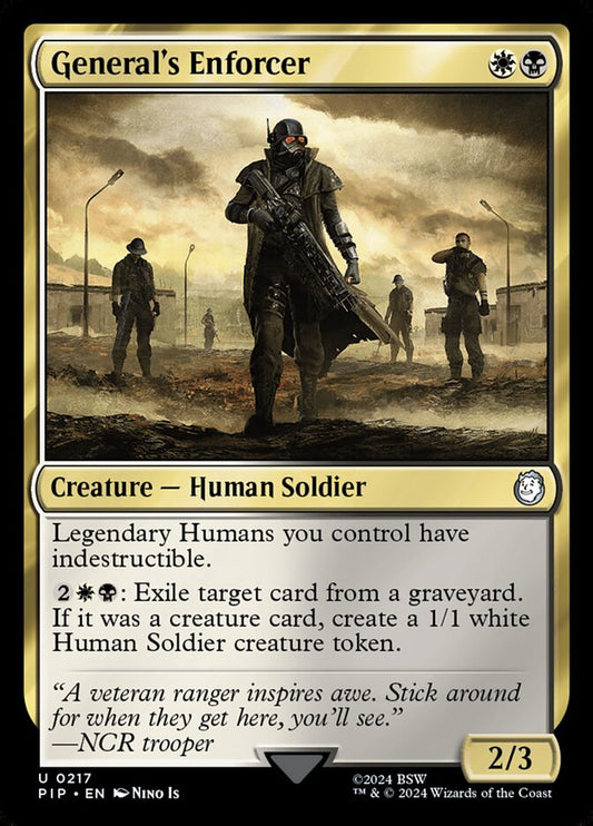MTG Card Title: General's Enforcer PIP/217