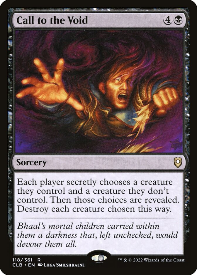 MTG Card Title: Call to the Void CLB/118
