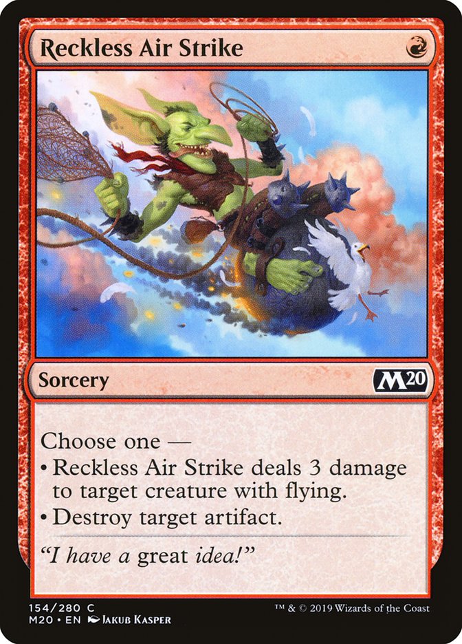 MTG Card Title: Reckless Air Strike M20/154