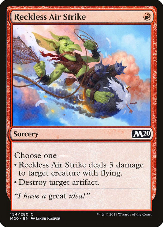 MTG Card Title: Reckless Air Strike M20/154