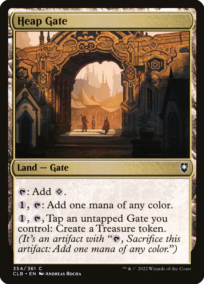 MTG Card Title: Heap Gate CLB/354