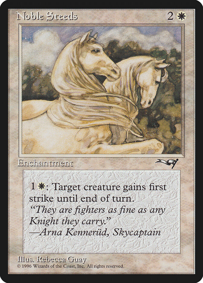 MTG Card Title: Noble Steeds ALL/11b