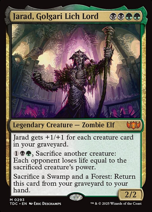 MTG Card Title: Jarad, Golgari Lich Lord TDC/293