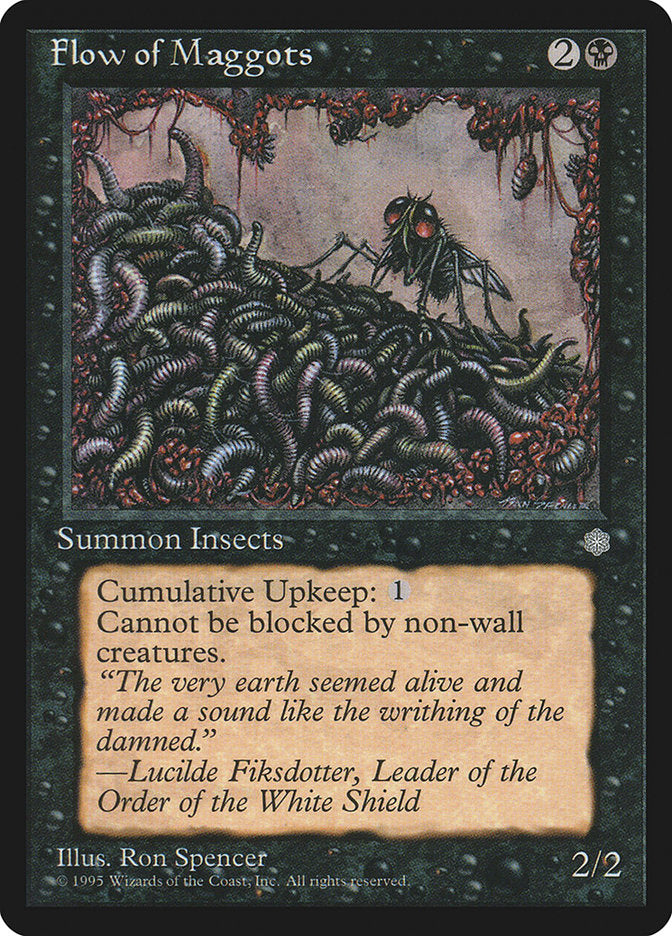 MTG Card Title: Flow of Maggots ICE/125