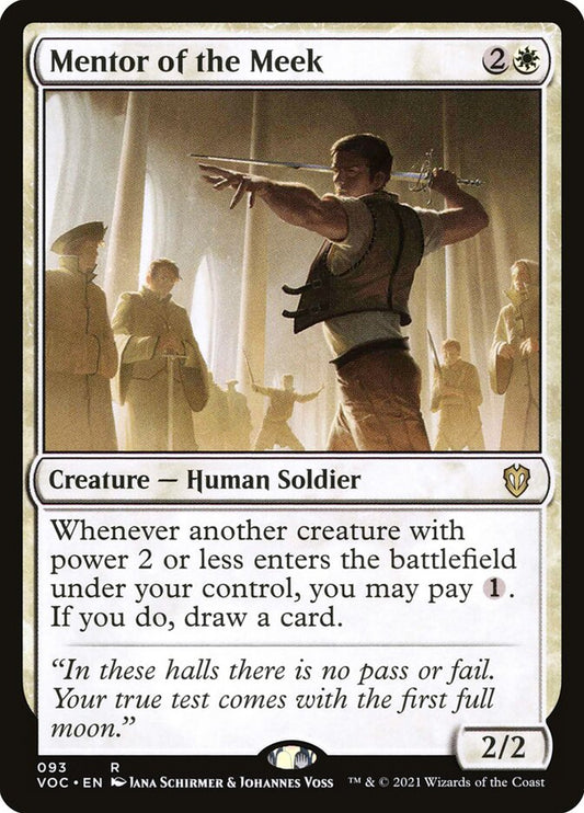 MTG Card Title: Mentor of the Meek VOC/93
