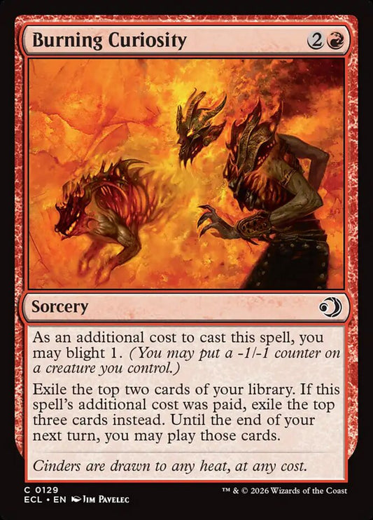 MTG Card Title: Burning Curiosity ECL/129