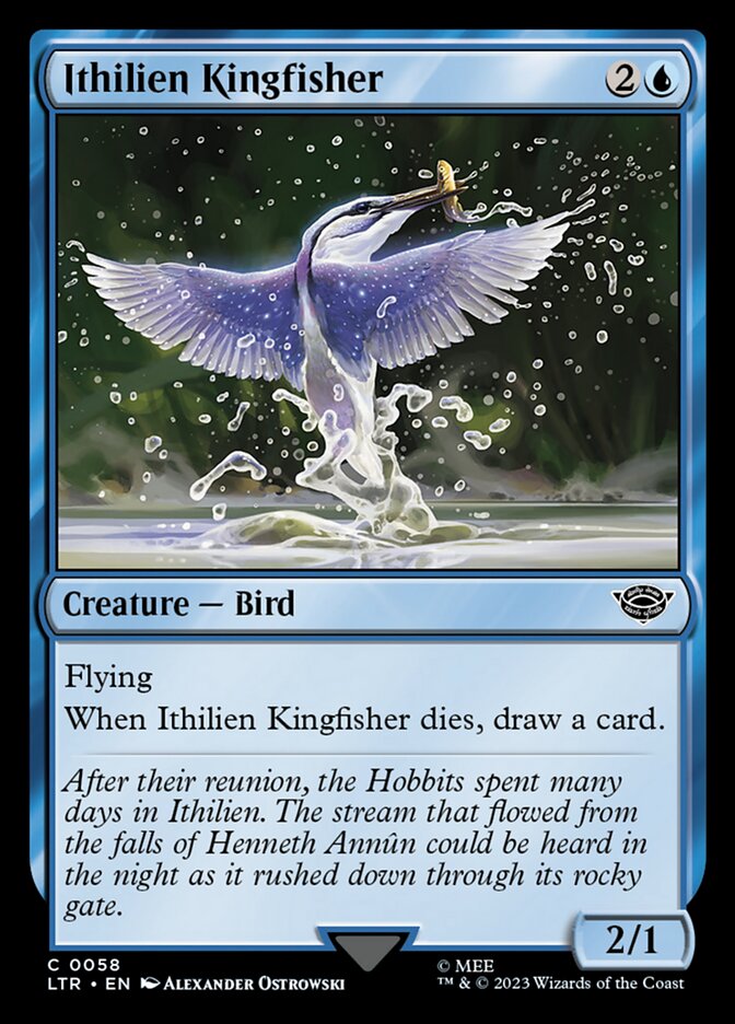 MTG Card Title: Ithilien Kingfisher LTR/58