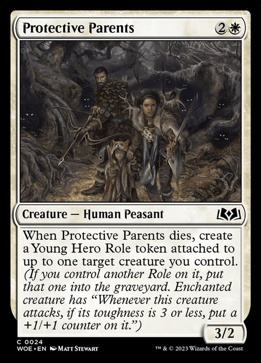 MTG Card Title: Protective Parents WOE/24