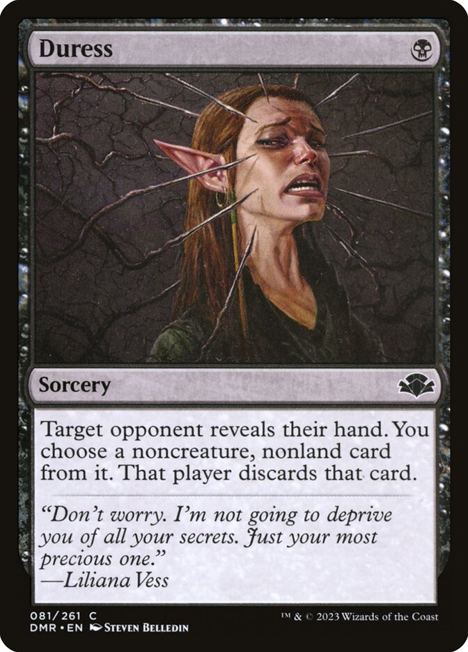 MTG Card Title: Duress DMR/81