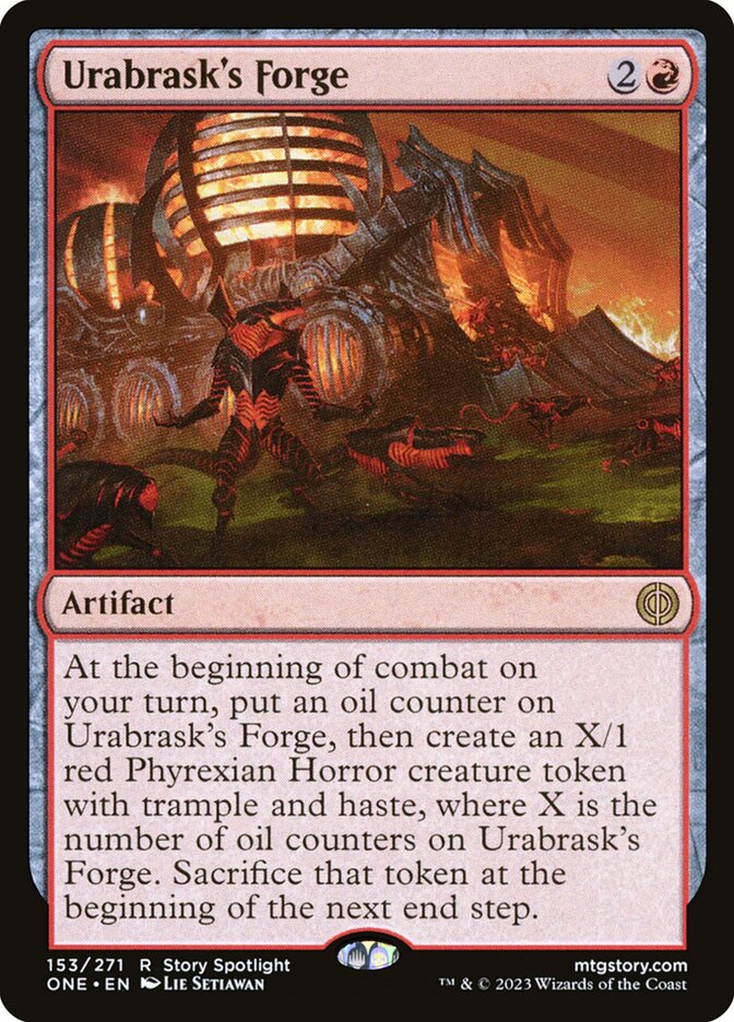 MTG Card Title: Urabrask's Forge ONE/153