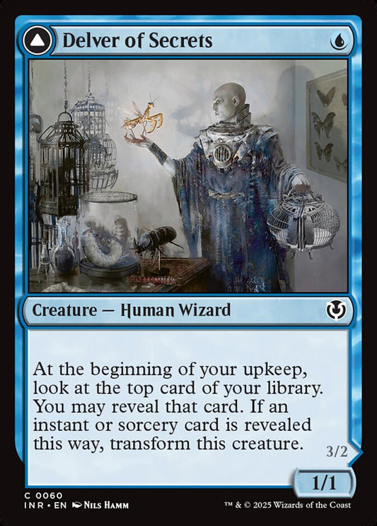MTG Card Title: Delver of Secrets // Insectile Aberration INR/60