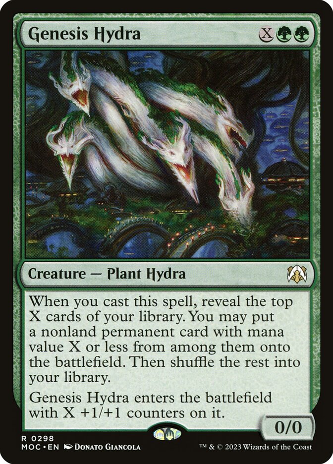 MTG Card Title: Genesis Hydra MOC/298