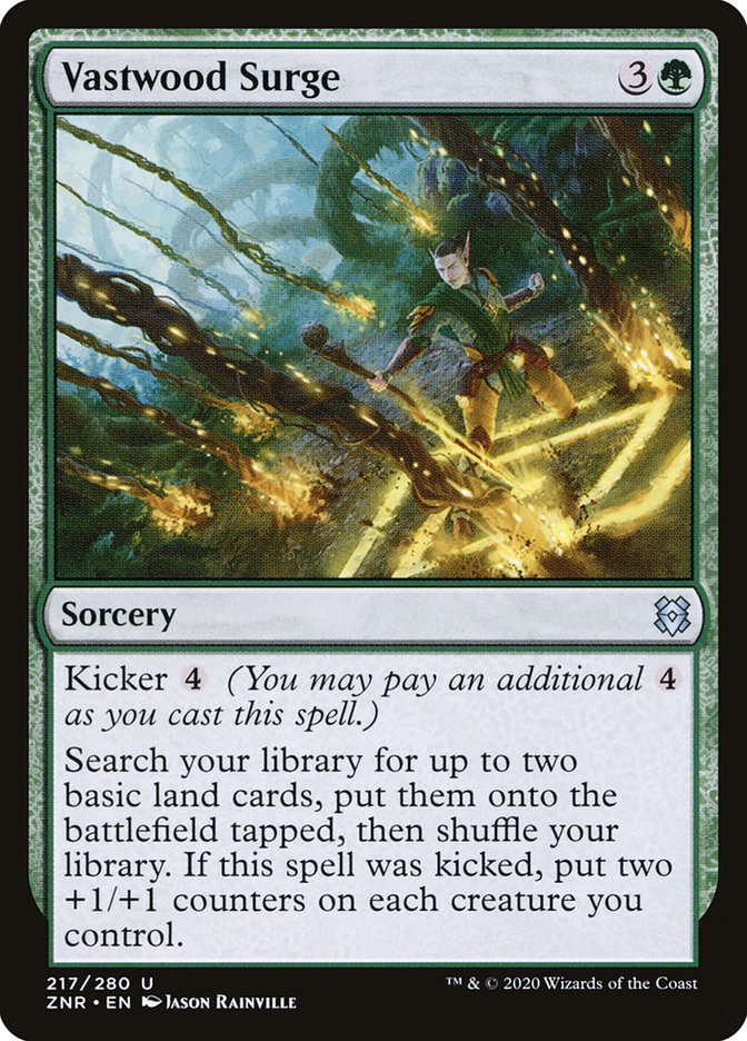MTG Card Title: Vastwood Surge ZNR/217