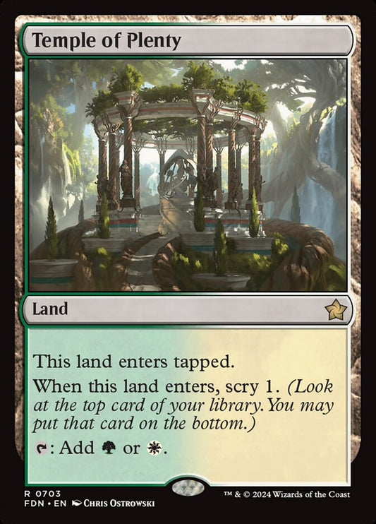MTG Card Title: Temple of Plenty FDN/703