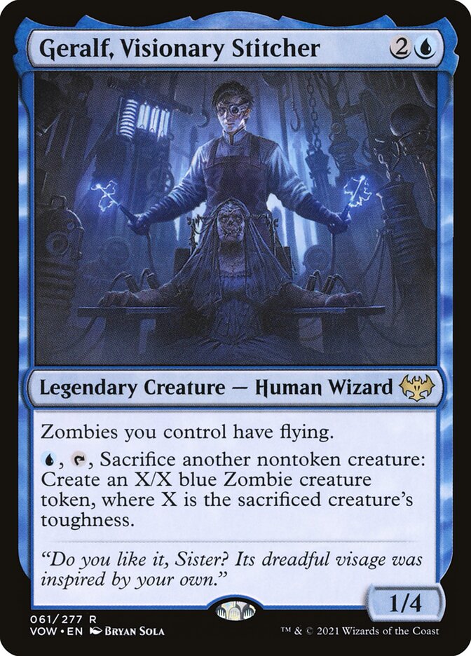 MTG Card Title: Geralf, Visionary Stitcher VOW/61