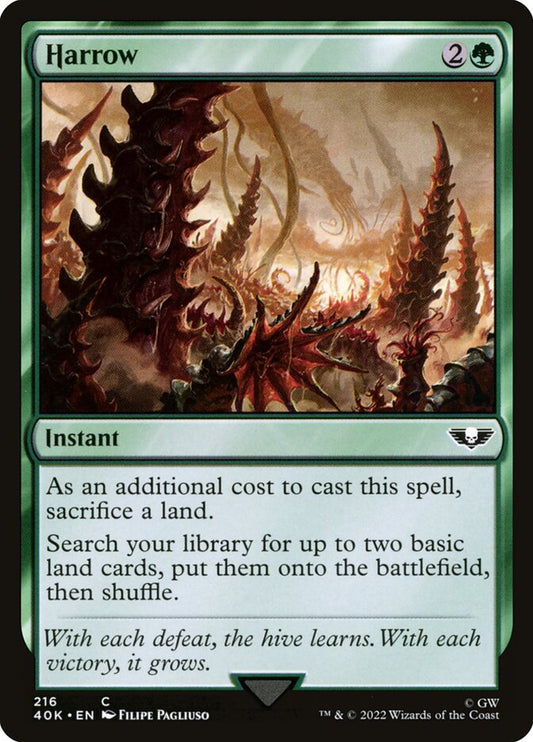 MTG Card Title: Harrow 40K/216