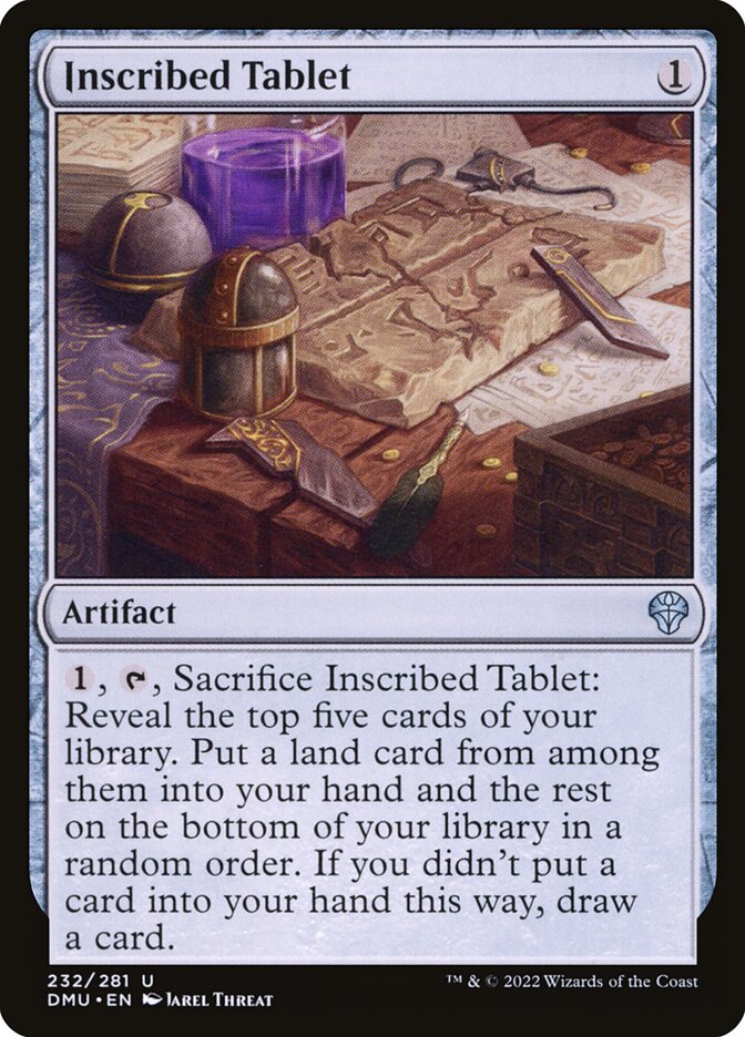 MTG Card Title: Inscribed Tablet DMU/232