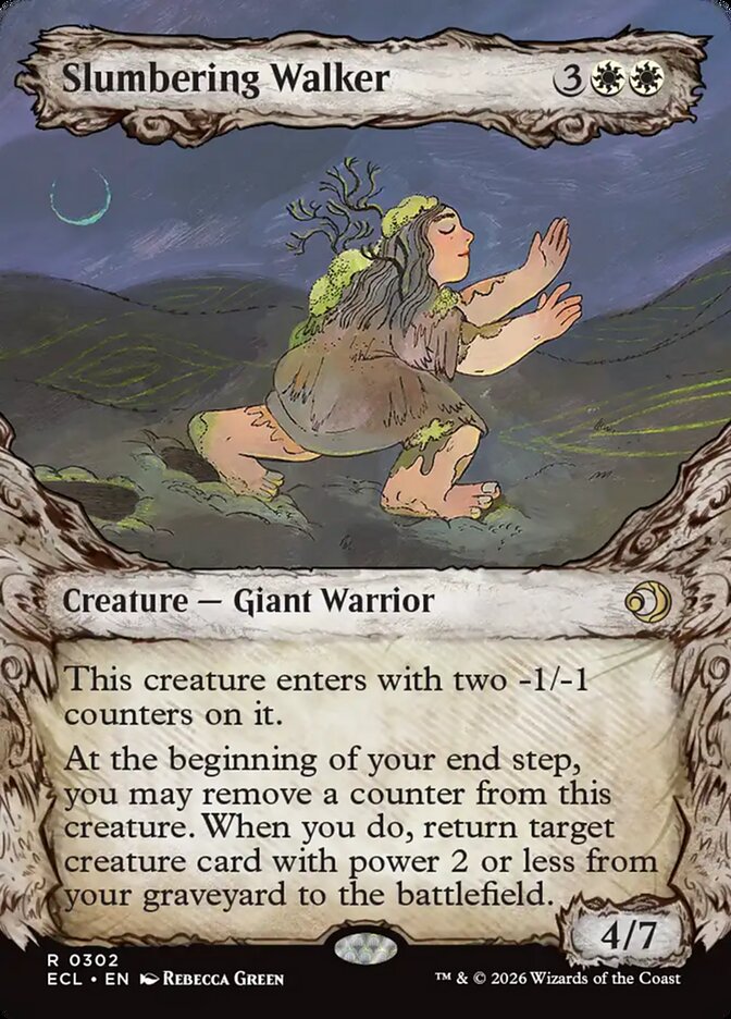 MTG Card Title: Slumbering Walker ECL/302