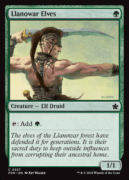 MTG Card Title: Llanowar Elves FDN/227