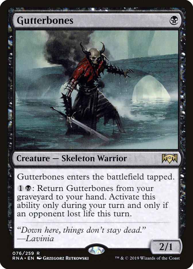 MTG Card Title: Gutterbones RNA/76