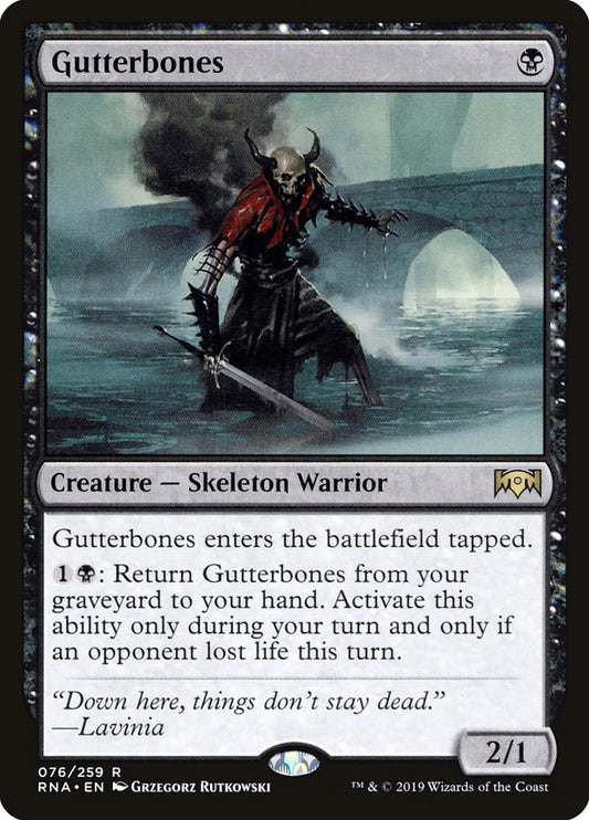 MTG Card Title: Gutterbones RNA/76