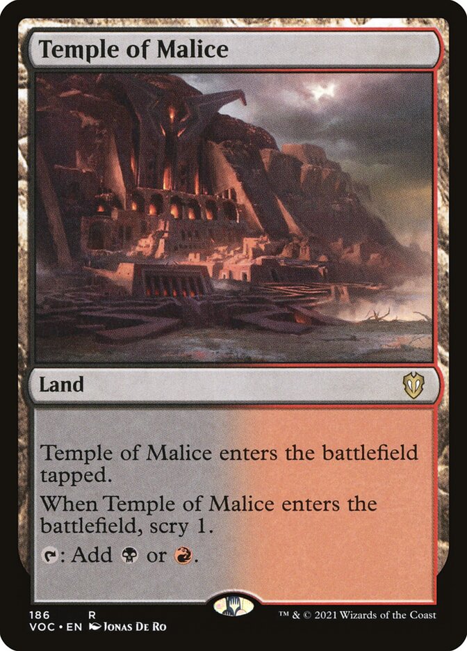 MTG Card Title: Temple of Malice VOC/186