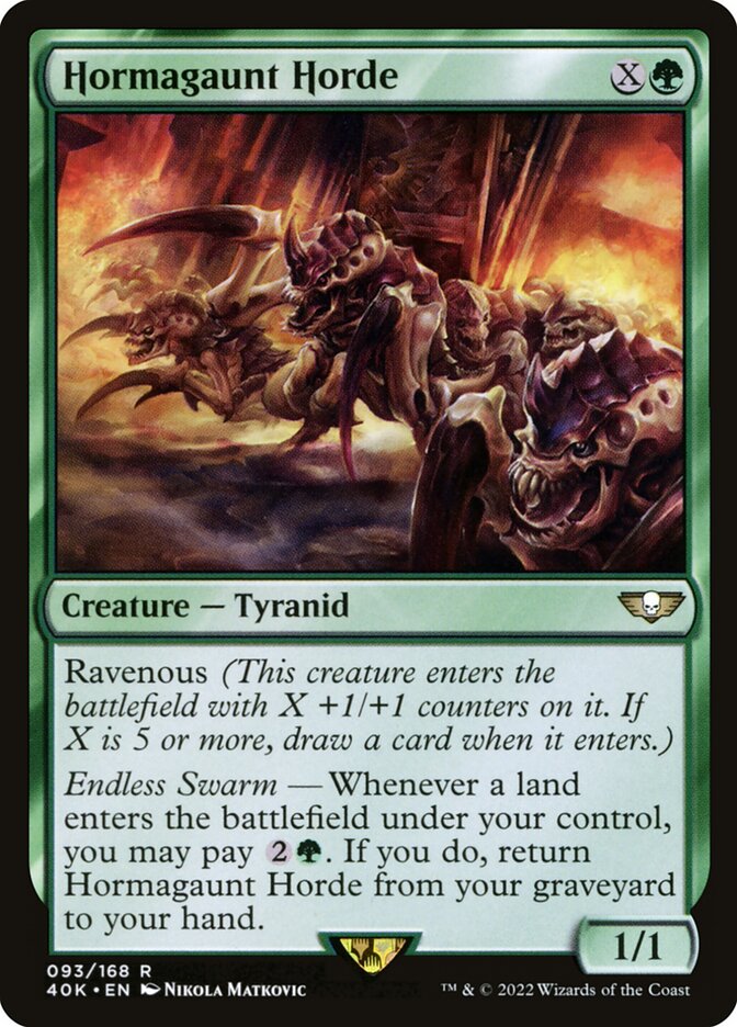 MTG Card Title: Hormagaunt Horde 40K/93